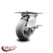 Service Caster 5 Inch Heavy Duty Thermoplastic Rubber Caster with Roller Bearing and Brake SCC SCC-35S520-TPRRD-SLB - alternate 2
